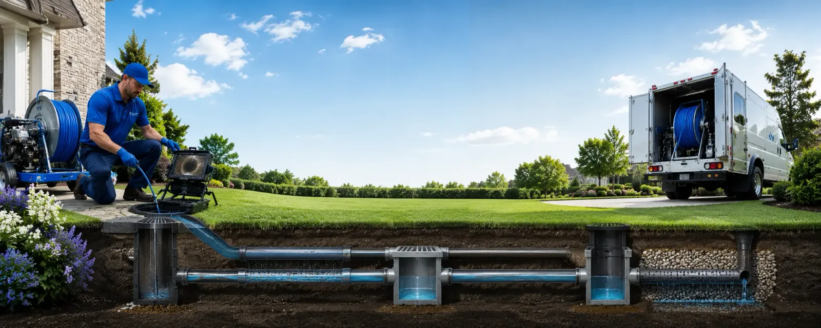 Outdoor drain cleaning information for Olancha, CA